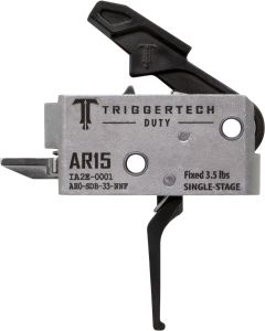 TriggerTech AH0SDB33NNF DutyFlat Trigger Single-Stage 3.50 lbs Draw Weight Fits AR-15