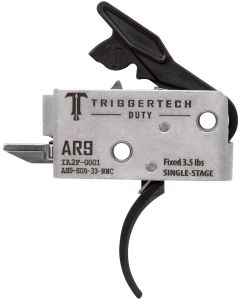 TriggerTech AH9SDB33NNC DutyCurved Trigger Single-Stage 3.50 lbs Draw Weight Fits AR-9