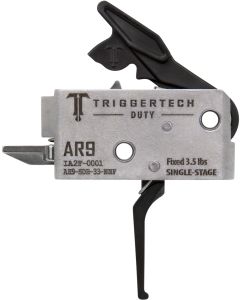 TriggerTech AH9SDB33NNF DutyFlat Trigger Single-Stage 3.50 lbs Draw Weight Fits AR-9