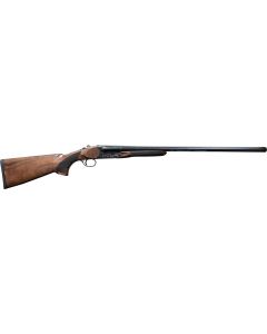 Pointer FT61228HT Side By Side12 Gauge 3" 2rd 28" Blued Barrel, Color Case Hardened Rec, Fixed Walnut Stock, Bead Sight, 5 Chokes
