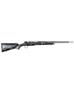 Christensen Arms 8010632800 Ridgeline FFT TI 7mm PRC 3+1 22" Carbon Fiber Threaded Barrel, Stainless Titanium Rec, Black with Gray Accents Stock