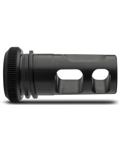 ADVANCED ARMAMENT COMPANY 64133 Blackout Muzzle Brake 30 Cal 5/8"-24 tpi, Black Steel, for AAC MK13-SD Suppressors