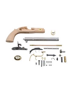 Traditions KPC50902 Trapper Pistol Kit 50 Cal Flintlock 9.75" Blued Octagon Barrel Unfinished Wood Frame Grip Sidelock Action
