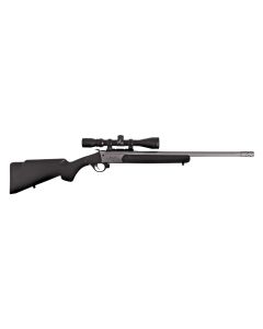 Traditions CR9-451130T Outfitter G3 Takedown 450 Bushmaster 1rd 22", Stainless Cerakote Barrel/Rec, Black Synthetic Stock, Muzzle Brake, 3-9x40mm BDC Scope