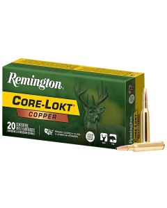 Remington Ammunition R27855 Core-Lokt Copper 270Win 130gr Copper Hollow Point 20 Per Box/10 Case