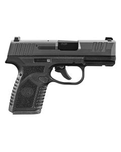 FN 66101412 ReflexMicro-Compact Frame 9mm Luger 10+1, 3.30" Black Target Crown Steel Barrel, Black PVD Serrated Steel Slide &amp; Polymer Frame w/Picatinny Rail, Ambidextrous