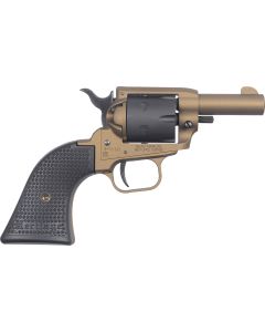 Heritage Mfg BK22A2 Barkeep22 LR 6 Shot 2.68" Burnt Bronze Cerakote Barrel, Burnt Bronze Cerakote w/Black Accents Frame, Black Cerakote Cylinder, Black Star Polymer Grip