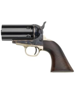 Pietta PF51PEPPER36 1851 Navy "Yank" Pepperbox 36 Cal 6rd Color Case Hardened Frame, Walnut Grip, No Barrel
