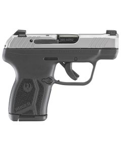 Ruger 13744 LCP MaxCompact 380 ACP 10+1 2.80" Black Oxide Steel Barrel, Matte Stainless Serrated Slide, Black Polymer Frame w/Serrated Trigger Guard w/Black Nylon Grip
