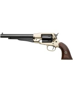 Pietta PF58BR448 1858 Army 44 Cal 8" 6rd Brass Frame, Blued &amp; Octagon Barrel w/Walnut Grips