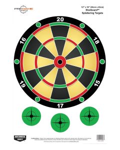 Birchwood Casey 35562 Pregame Shotboard Hanging Paper All Firearms 12" x 18" Impact Enhancement Splatter 8 Targets
