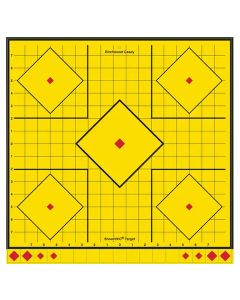 Birchwood Casey LRSIT-5PK Long RangeSelf-Adhesive Paper Yellow 17.75" 5-Diamond 5 Pack