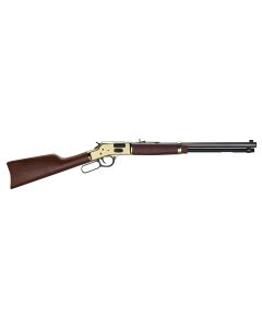 Henry H006GM Side Gate357 Mag/38 Special 10+1 20" Blued Octagon Barrel, Polished Brass Rec, American Walnut Stock, Adj. Sight