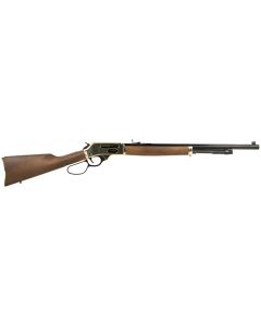 Henry H010BG Side Gate45-70 Gov 4+1 22" Blued Octagon Barrel, Polished Brass Hardened Rec, American Walnut Stock Furniture, Large Loop Lever, Adj. Sight