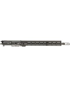 Bushmaster 0040011BLK Bravo Zulu Complete Upper 5.56x45mm NATO 16" CMV Nitride, Black, Flat Top Aluminum Rec, 14" BFI M-LOK Handgaurd, Snake Charmer Muzzle Brake, Mid-Length Gas, Fits AR-15