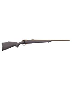 Weatherby VWB222RR4T Vanguard Weatherguard 22-250 Rem 5+1 24" Threaded, Burnt Bronze Barrel/Rec, Black with Bronze Webbing Monte Carlo Stock