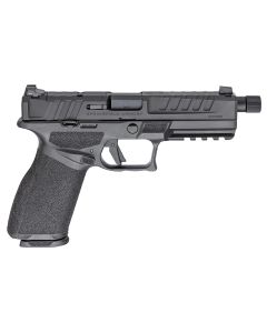 Springfield Armory ECT9459B3D Echelon9mm Luger 17+1/20+1 5.28" Threaded Barrel, Black, Optic Cut Serrated Slide, Polymer Frame with Pic. Rail, Interchangeable Backstrap Grip, 3-Dot Tritium Sights