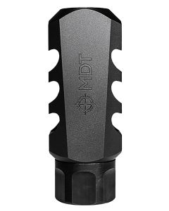 Mdt Sporting Goods Inc 103516BLK Elite Muzzle Brake30 Cal (7.62mm), Black Steel, 3 Port, 5/8"-24 tpi