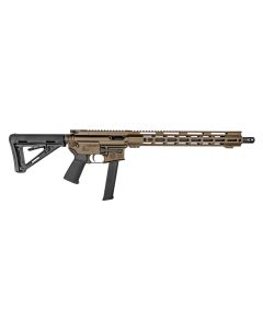 Diamondback DB1418P061 DB159mm Luger 32+1 16", FDE Rec/M-Lok Handgaurd, Carbon Lower, Black Magpul CTR Stock/K2 Grip, Flash Hider