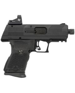 Hi-Point YC9RDCT YC9 w/Red Dot 9mm Luger 10+1 4.12" Black Steel Threaded Barrel, Black YC9 Styled/Serrated Slide, Black Polymer Frame w/Picatinny Rail,Black Plastic Grips, Crimson Trace Red Dot