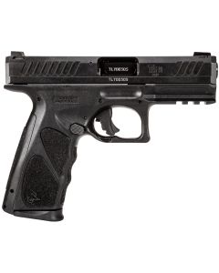 Taurus 1TS9SR041 TS9Full Size Frame 9mm Luger 17+1 4" Matte Black Steel Barrel, Matte Black Serrated Steel Slide, Matte Black Polymer Frame w/Picatinny Rail, Black Polymer Grip, Includes 2 Magazines