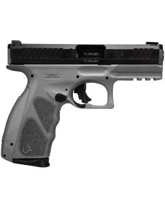 Taurus 1TS9SR041GR TS99mm Luger 17+1 4" Matte Black Steel Barrel, Matte Black Serrated Slide, Gray Polymer Frame w/Picatinny Rail, Gray Polymer Grip w/Interchangeable Backstraps