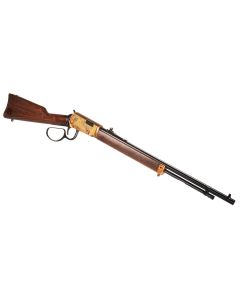 Heritage Mfg STR22LCH20 Settler22 LR 15+1 20" Black Oxide Barrel, Color Case Hardened Rec, Light Stained Walnut Furniture, Buckhorn Sights