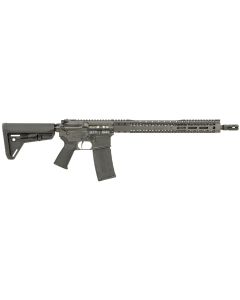 Black Rain Ordnance BROSSPSMK Spec 15+ SSP 5.56x45mm NATO 30+1 16", Smoke, 15" Slim M-LOK, Magpul Grip/Carbine Stock