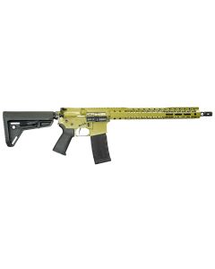 Black Rain Ordnance BROSSPBG Spec 15+ SSP 5.56x45mm NATO 30+1 16", Bazooka Green, 15" Slim M-LOK, Magpul Grip/Carbine Stock