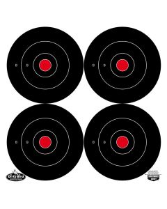Birchwood Casey 35504 Dirty Bird5.50" Bullseye Tagboard Hanging Black/White 12 PK
