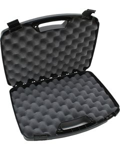 MTM Case-Gard 80940 Double Handgun CaseBlack Polypropylene Holds 2 Handguns w/ up to 8' Barrels