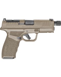 Springfield Armory HCP9449FTOSP Hellcat Pro OSP 9mm Luger 17+1/15+1, 4.40" Black Melonite Hammer Forged Threaded Barrel, Flat Dark Earth Cerakote Optic Ready/Serrated Steel Slide, Flat Dark Earth w/Bl