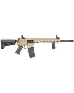 Maxim Defense MXM49735 MD15 L 5.56x45mm NATO 30+1 16" Fluted Barrel, FDE Rec/M-LOK Handguard, Black Magpul Furniture, SL-K Stock, MBUS Sights, Blackout Defense Flat Trigger