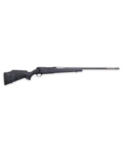 Weatherby MAM01N28NOR8B Mark V Accumark 28 Nosler 3+1 26" Threaded/Fluted Stainless Barrel, Graphite Black Rec, Gray Webbed Black Monte Carlo Stock, Accubrake Muzzle Brake, Adj. TriggerTech Trigger