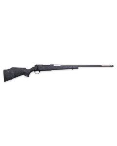 Weatherby MAM01N7MMPR8B Mark V Accumark 7mm PRC 3+1 24" Threaded/Fluted Stainless Barrel, Graphite Black Rec, Gray Webbed Black Monte Carlo Stock, Accubrake Muzzle Brake, Adj. TriggerTech Trigger