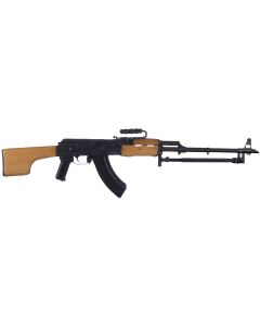 Century Arms RI4988N AES-10B RPK 7.62x39mm 30+1 21.50" Heavy Match Grade Barrel, Black Receiver, Wood Furniture, Clubfoot Style Stock, Carry Handle, Bipod