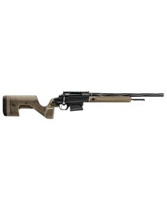 Stag Arms SABR01040001 Pursuit308 Win 5+1 18" Threaded/Fluted Sporter, Black Barrel/Rec, Tan OEM Hybrid Hunter Stock, TriggerTech Trigger, 20 MOA Scope Mount