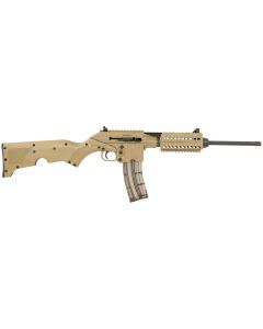 Kel-Tec SU22CATAN SU22Full Size 22 LR 26+1 16.10" Black Threaded Barrel, Tan Picatinny Rail Polymer Receiver, Tan Synthetic w/Storage Compartment Stock