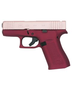 Glock PX4350204FRMOSHH G43X MOS Sub-Compact 9mm Luger 10+1 3.41" Black GMB Barre Pink Cerakote MOS Cut/Serrated Steel Slid Happy Hour Cerakote Polymer Frame w/Beavertail &amp; Picatinny Rail Ambidextrous