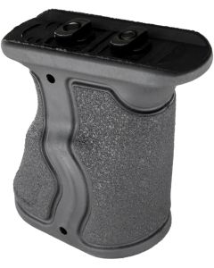 FAB Defense FXGRADMB Gradus Ergonomic Forward Grip Angled, Black Polymer with Rubber Overmold, Fits M-Lok Rail