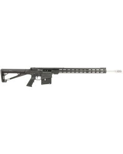 Great Lakes Firearms GL10LA7REMSSBLK AR-107mm Rem Mag 5+1 24", Black, 20" M-Lok Handguard Fixed Hogue OverMolded Stock, A2 Grip, Muzzle Brake