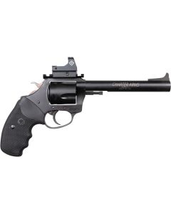 Charter Arms 63565 Mastiff Target Large Frame 357 Mag 5 Shot, 6" Black Nitride Stainless Steel Barrel, Cylinder &amp; Frame, Black Rubber Grip, Sightmark Micro Optic, Exposed Hammer