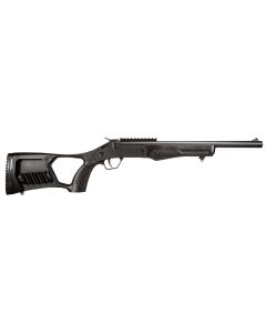 Rossi SSPS45-BK Tuffy Single Shot 45 Colt (LC)/410 Gauge (3" Chamber) 1rd 16.50", Black, Thumbhole Pistol Grip Stock with Shell Holder, Overmolded Grip, Front Iron Sight, Optics Mount