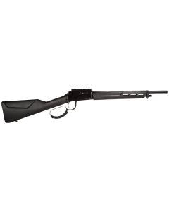 Rossi RL22161ST Rio Bravo Tactical 22 LR 10+1 16.50" Polished Black Oxide Steel Threaded Barrel, Picatinny Rail Matte Black Aluminum Receiver, Fixed Black Synthetic Stock
