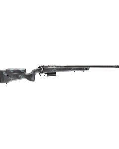 Bergara Rifles B14S751CF B-14 Crest 308 Win 5+1 20" Sniper Gray Cerakote #5 Contour Threaded Barrel, Sniper Gray Cerakote Steel Receiver, Black &amp; Gray Sponge Fixed Carbon Fiber Stock