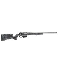 Bergara Rifles B14LM7513CF B-14 Crest 7mm PRC 5+1 22" Sniper Gray Cerakote #5 Contour Threaded Barrel, Sniper Gray Cerakote Steel Receiver, Black &amp; Gray Sponge Fixed Carbon Fiber Stock