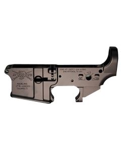Sons Of Liberty Gun Works ANGRYPATRIOT Angry Patriot Stripped Lower Receiver Black Anodized Aluminum, Fits Mil-Spec AR-15