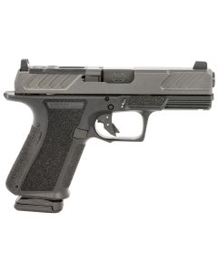 Shadow Systems SS1306 MR920 Foundation 9mm Luger 15+1 4" Black Nitride Match Grade Barrel &amp; Optic Cut/Serrated/SS Logo Stainless Steel Slide, Black Polymer Frame w/Beavertail &amp; Picatinny Rail