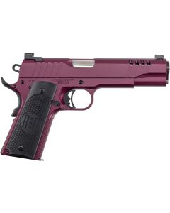 Auto-Ordnance 1911TCAC9 191145 ACP 7+1 5" Stainless Steel Barrel, Serrated Stainless Steel Slide, Black Cherry Cerakote Steel Frame w/Beavertail, Armor Black Cerakote Engraved Aluminum Grip