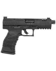 Walther Arms 5220303 WMP22 Mag 10+1 4.90" Black Steel Threaded Barrel, Black Optic Ready/Serrated Slide, Black Polymer Frame w/Picatinny Rail, Textured Polymer Grip